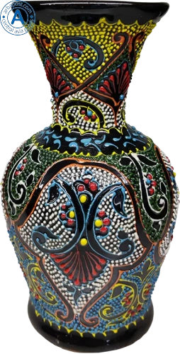 Altyn Adam jug made of ceramic, yellow-red-white Altyn Adam jug made of ceramic, yellow-red-white