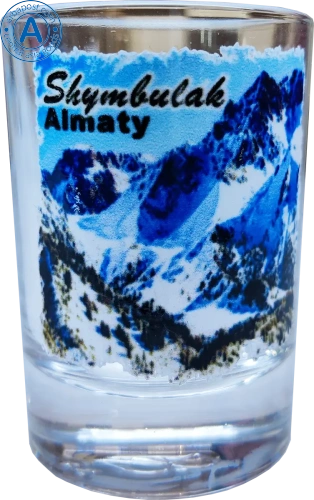 Altyn Adam shot glass, Shymbulak Altyn Adam shot glass, Shymbulak