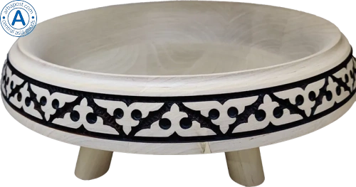 Altyn Adam plate made of wood, round, middle photo 2 Altyn Adam plate made of wood, round, middle photo 2