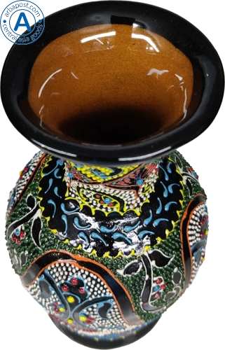 Altyn Adam jug made of ceramic, yellow-red-white photo 2 Altyn Adam jug made of ceramic, yellow-red-white photo 2