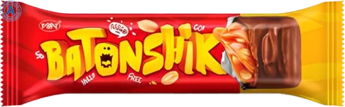 Rakhat peanut-caramel bar, batonshik, 40 g