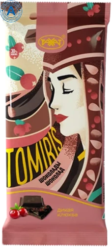 Rakhat chocolate bar, Tomiris, cranberries, 90 g Rakhat chocolate bar, Tomiris, cranberries, 90 g