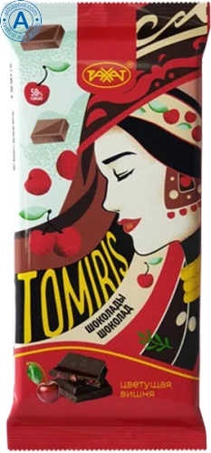 Rakhat chocolate bar, Tomiris, cherry, 90 g