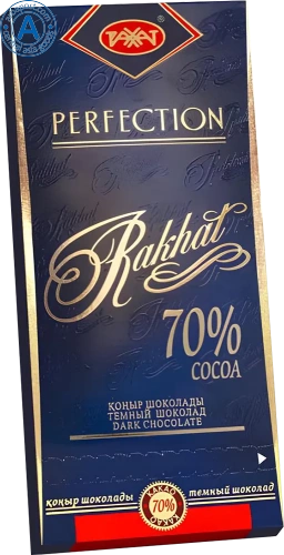 Rakhat dark chocolate bar, 70% cocoa, 100 g