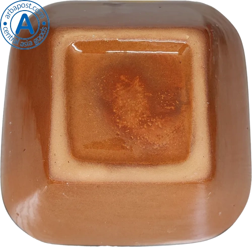 Altyn Adam plate made of ceramic, square, green-yellow photo 3