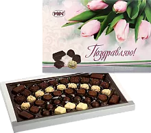 Rakhat chocolate set, pozdravlyayu, white, 390 g