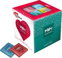 Rakhat dark and milk chocolate set, 30%, 45%, 65%, 80% cocoa, 250 g