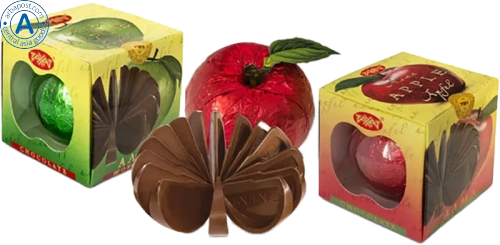 Rakhat chocolate figure, apple, 125 g