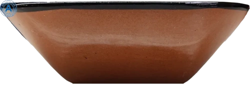 Altyn Adam plate made of ceramic, square, green-yellow photo 2