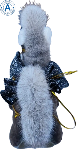 Zhibek Zholy donkey made of felt, brown with black bag photo 3